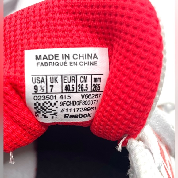 New W/O Box Reebok Women’s 3D Fuse Frame Orange & White Athletic Sneakers Sz 9.5 - Picture 5 of 7